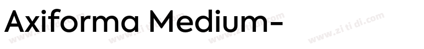 Axiforma Medium字体转换
